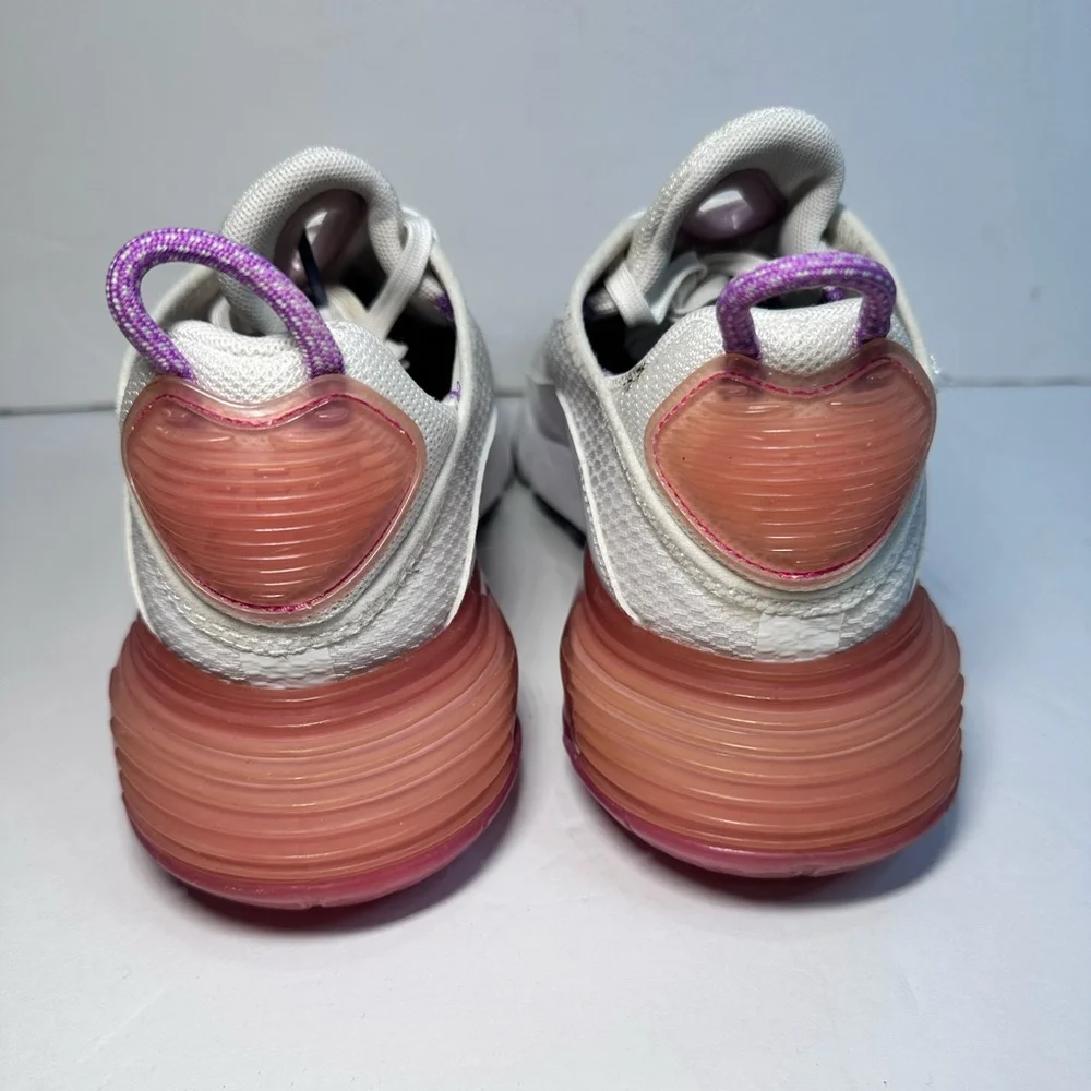 Nike White and Purple Athletic Sneakers